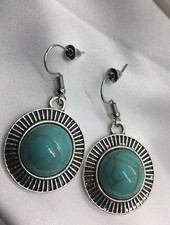 1.5 Inch Silver-tone Earring Set Boho Retro Dangle Drop Hook New Free Ship 938