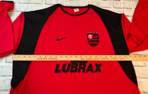 Nike men XL Flamengo Lubrax Football Soccer Shirt #10 Petrobras Jersey Brazil - Picture 4 of 6