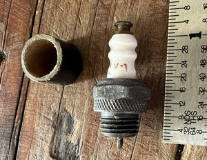 Vintage Champion V-1 Miniature Spark Plug for Model Gas Engine