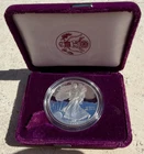 U.S. Mint 1993 American Eagle 1 oz Silver Proof Coin w/Box & COA