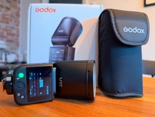Godox V1 Mid N TTL Rundkopf Kamera Blitz Kamerablitz f&uuml;r Nikon