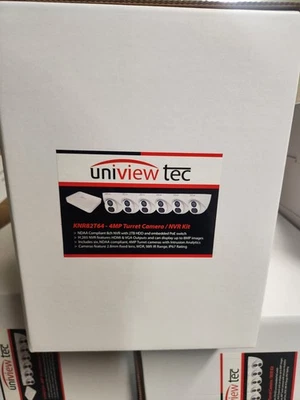 Uniview Tec KNR82T64 4MP Turret Camera with 8 Channels and 8 PoE NVR KIT