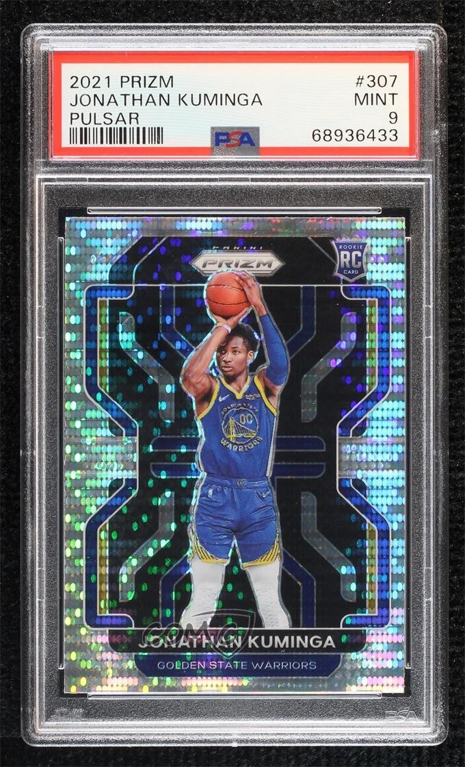 2021-22 Panini Prizm Pulsar Jonathan Kuminga #307 PSA 9 MINT Rookie RC 2l4