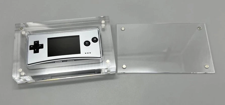 Game Boy Micro Crystal Acrylic Display Case Stand New JAPAN - Image 4 of 4