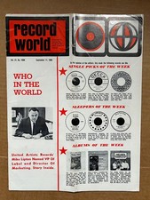 VARIOUS 1966 RECORD WORLD MAGAZINE SEPTEMBER 17 1966 - rare US music trade mag