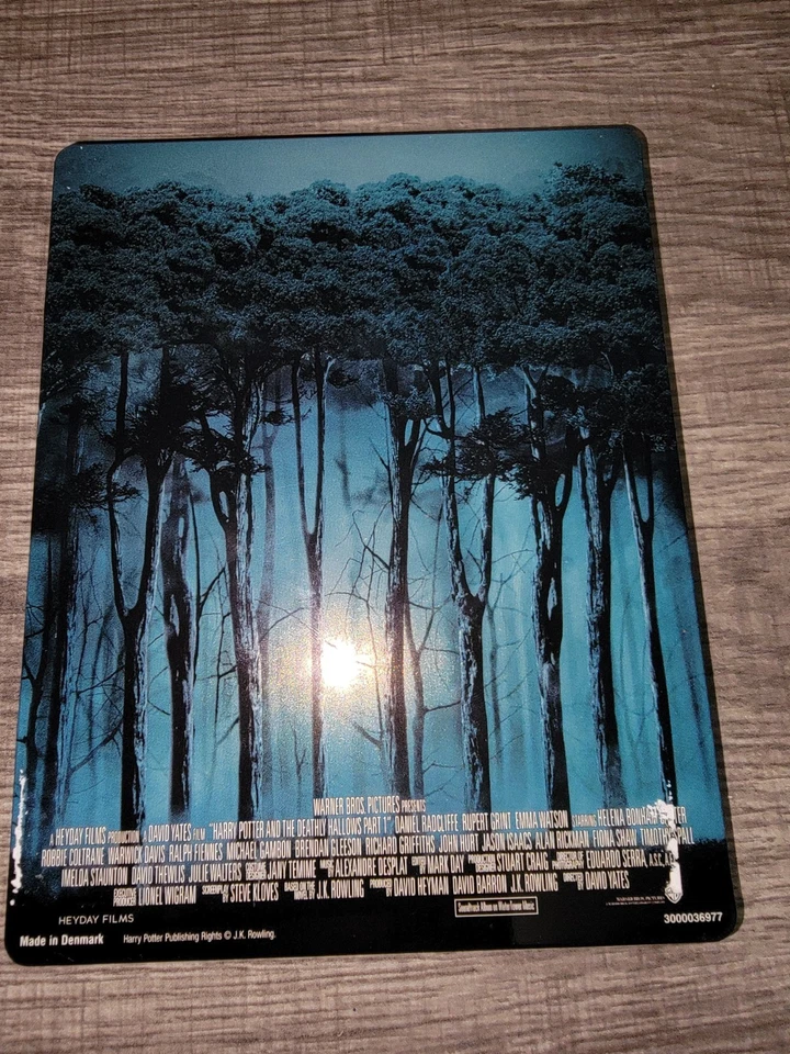 Harry Potter and the Deathly Hallows Part 1 Blu-ray + DVD 3-Disc Set Steelbook - Image 2 of 3