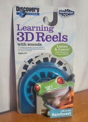 NEW Discovery Channel View-Master Learn 3D Reels w Sounds Life In The Rainforest