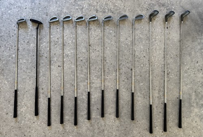 #ad DUNLOP TD PLUS GOLF CLUBS 3 WOODS 7 IRONS PITCHING WEDGE 410 BLACK MAX PUTTER LH $129.98