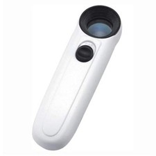 40X Handheld High Power Magnifier Magnifying Glass Jeweler Eye Jewelry White