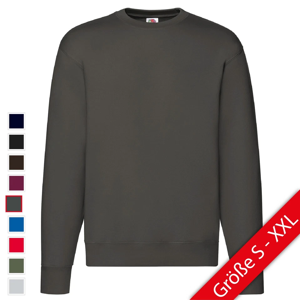 Fruit of the Loom Premium Set-In Sweat Hombre Sudadera Tallas: S - 2XL NUEVO - Imagen 1 de 1