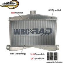 Intercooler 24x 13x 3.5 Twin Turbo Dual 2.5 Inlet 3 Center Outlet 2-in-1-out