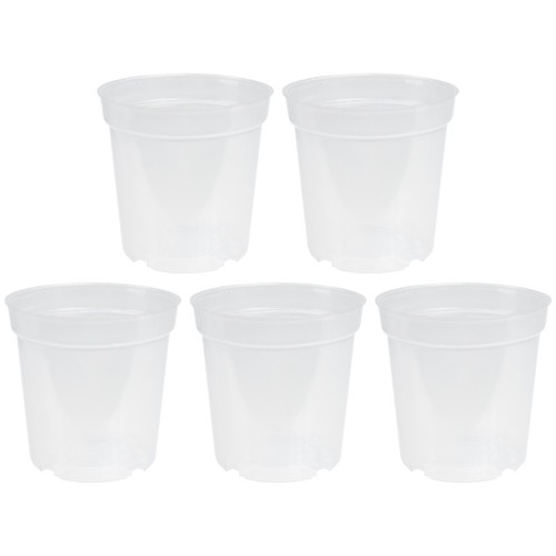 5 Pcs Decorative Orchid Container Clear Flower Pots Containers for ...