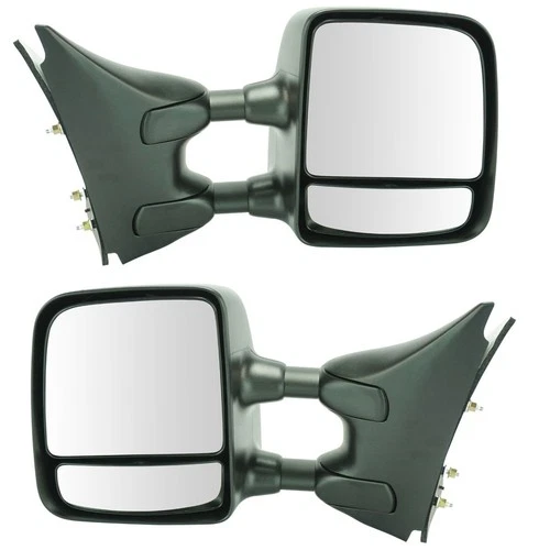 Mirror Manual Textured Black Towing LH & RH Pair Set for Frontier Xterra Equator