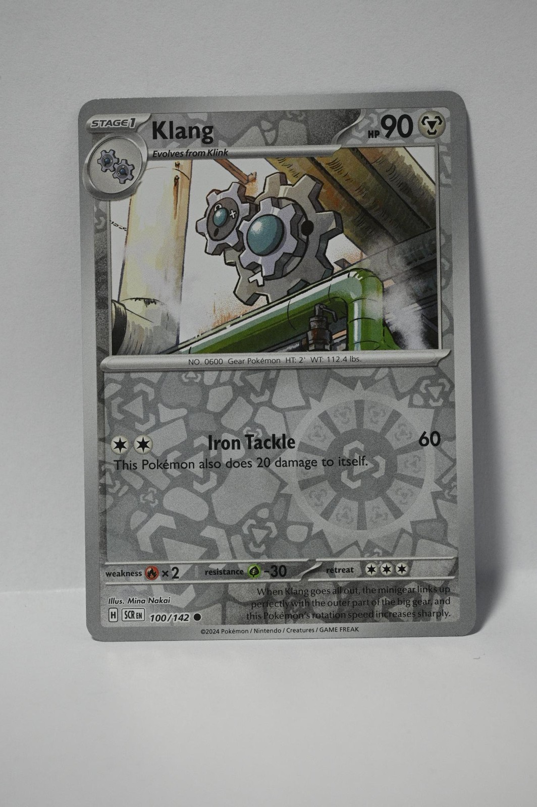 Klang 100/142 Common Stellar Crown Pokemon Reverse Holo NM