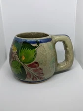 Vintage Made In Mexico Coffee Large Flower Mug or Planter Or other Uses