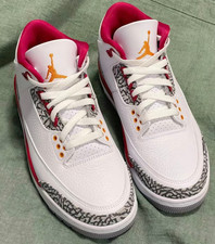 Men's Jordan Air Jordan 3 Retro "Cardinal Red" Mid-Top Retro Basketball Shoes