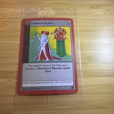 Metazoo Caster Patreon Medal Promo - SEALED 1st Edition 2021