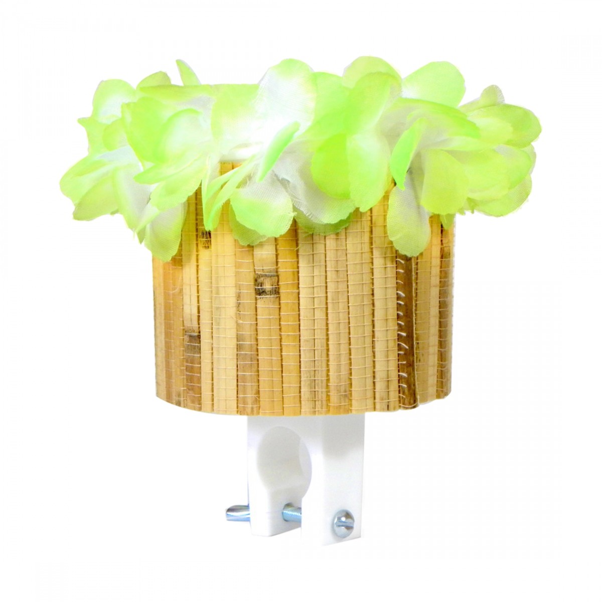 Green Flower Cruiser Candy Cup Holder - Clamp-On Handlebar B