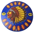 Vintage Mohawk Gasoline Sign - Gas Porcelain Service Native American Indian Sign