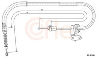 Cofle Bremsseil Seilzug Feststellbremse 10.4300 FüR Mini R53 R50 R52 Cooper One