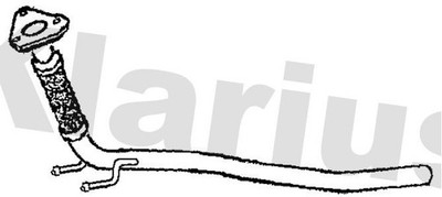 Klarius VW631H Centre Exhaust Pipe Fits Vw Caddy Golf