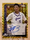 2025-26 Topps Chrome - Ace Bailey #255 Gold Geometric Autograph  /50 (RC, AU)
