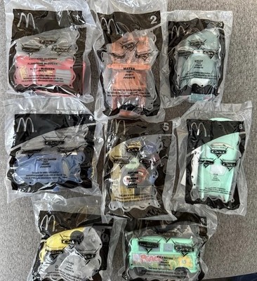DISNEY PIXAR CARS MCDONALD'S 2006 HAPPY MEAL SEALED TOY SET OF 8 FREE SHIPPING