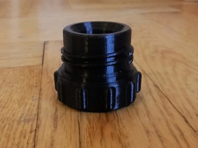 SodaStream Adapter mit Griff für PET-Flaschen, altes Gewinde vor 2018, schwarz
