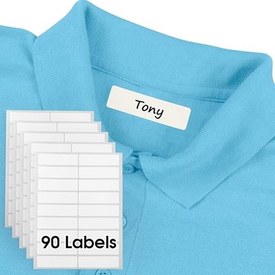 MaxGear 90 Pcs Kids No Iron Clothing Labels Self Stick