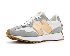 SALE NewBalance Women's 327 Grey Matter/Gold Metallic Medium Authentic