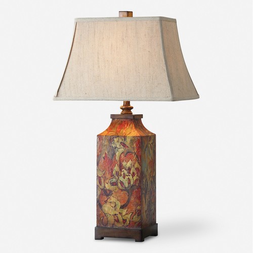 Uttermost 27678 Colorful Flowers 32" Tall Buffet Table Lamp - MultiColor