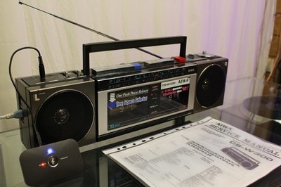 AIWA CS-W330 Z STEREO RADIO CASSETTE RECORDER GHETTOBLASTER BOOMBOX + BLUETOOTH
