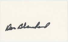 Doc Blanchard Heisman Trophy Autographed Signed Index Card AMCo COA 31058