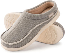 Men'S Slip on Moccasin Slippers, Indoor/Outdoor Warm Fuzzy Comfy House Shoes, Fl
