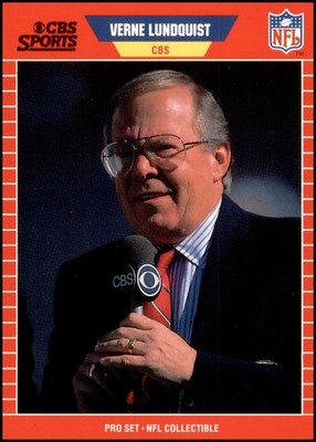 1989 Pro Set #21 Verne Lundquist Announcer Collectibles