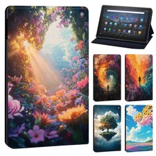 Printed PU Leather Tablet Stand Cover Case For Amazon Fire 7/HD 8/HD 10/Max 11