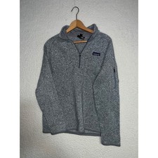 Patagonia Better Sweater 1/4 Zip Pullover Grey Heather XL Womens Fleece Jacket