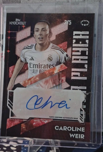 Caroline Weir Auto /5 Topps UWCL Knockout 2026 Real Madrid