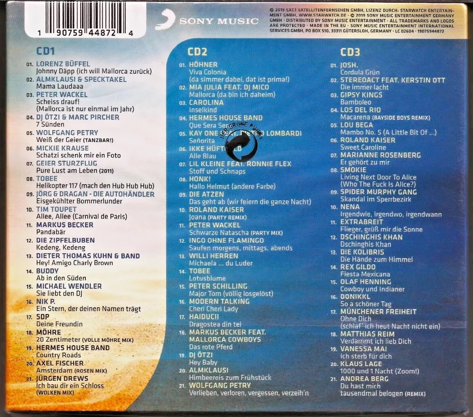 DIE HIT-GIGANTEN - BEST OF MALLORCA HITS - 3 CD - NEU + OVP - Bild 2 von 2