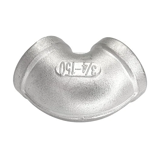 5 Pcs, 3/4" 150 Female NPT 90° Elbow Cast 304 Stainless Steel Pipe Fitting - Image 2 of 4