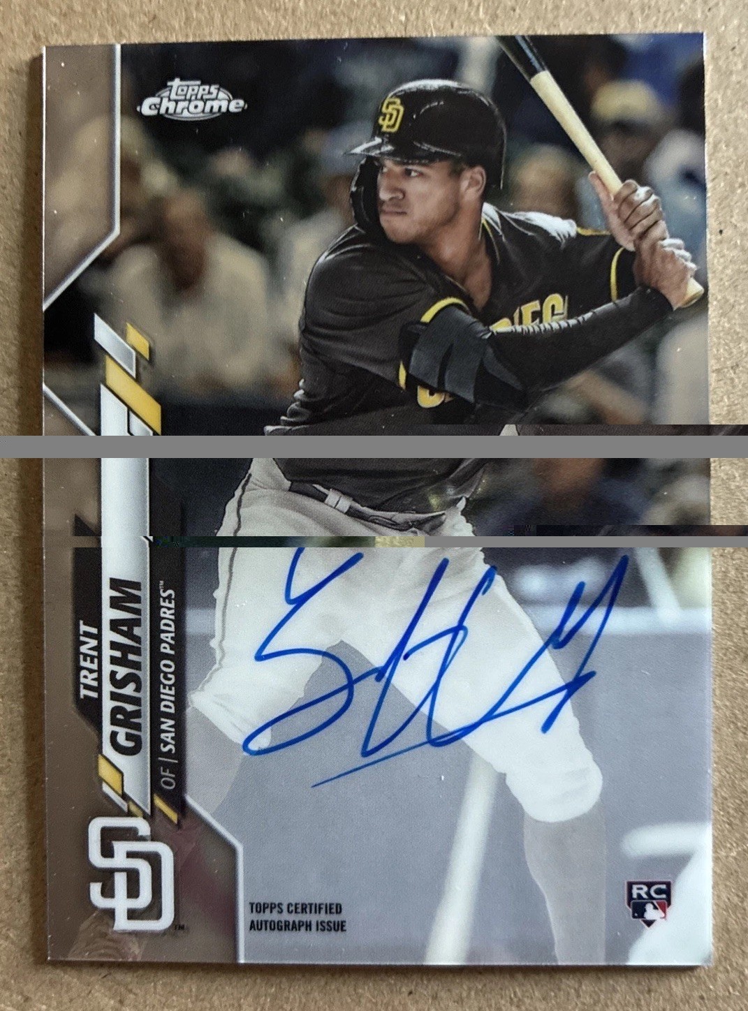 2020 Topps Chrome - Rookie Autograph Trent Grisham #RA-TGR