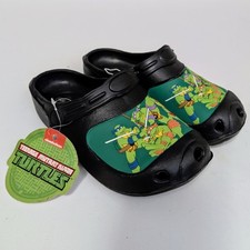NWT Boys TMNT Large Clogs Ninja Turtles Water Shoes Sandals Slip On Pool 6