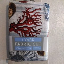 David Textiles Nautical Navigation 1 Yard Precut Fabric 100% Cotton 36" x 44"