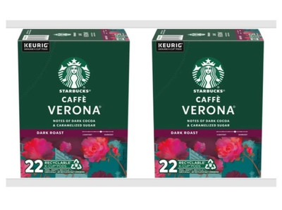2x Starbucks Caffè Verona, Dark Roast Coffee, Keurig K-Cup 44 cups /ex 07/2026