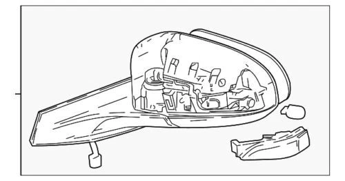 Genuine Toyota Mirror Assembly Right 87910-F4040