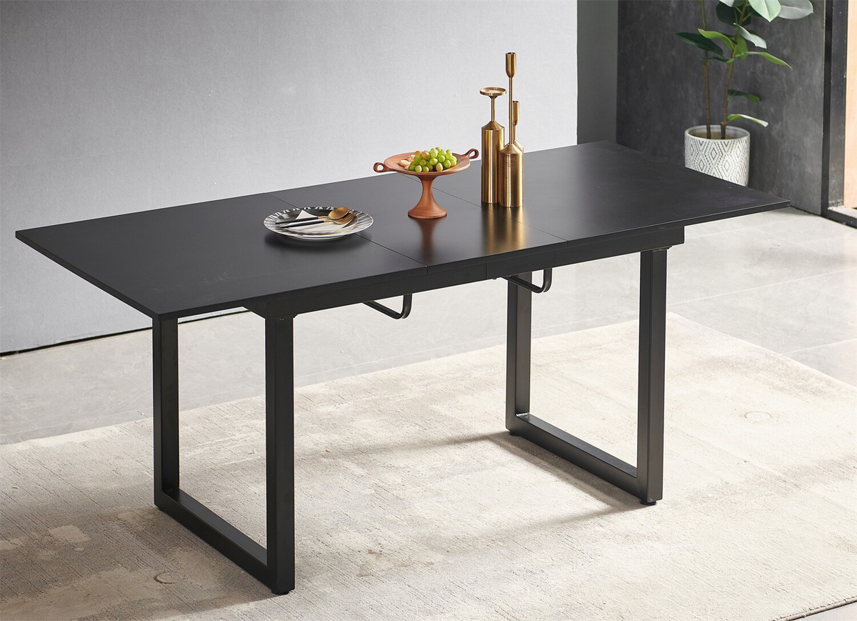 Extendable Dining Table Rectangular Table Kitchen DiningTable w