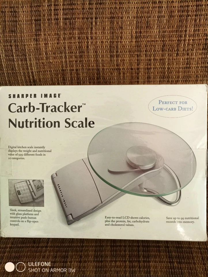BRAND NEW Sharper Image Carb-Tracker Nutrition Scale - Image 4 of 4
