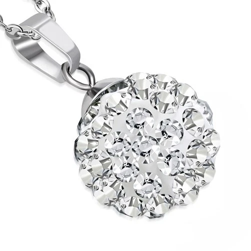 Damen Halskette Shamballa Anhänger Zirkonia Kristalle Autiga® - Bild 1 von 1