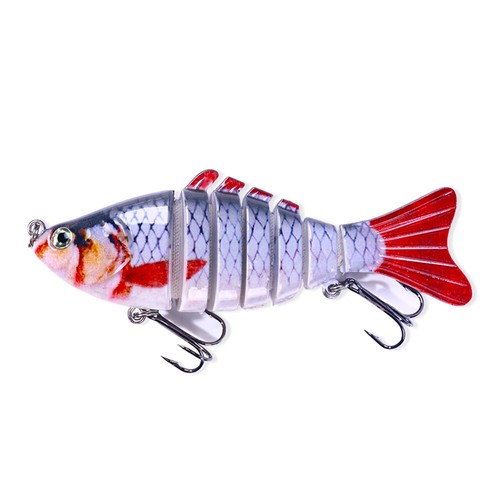 15 Stück Set Lebensechte Gelenk Angelköder Köder 7 Segment Swimbait Wobbler Barsch - Bild 20 von 20