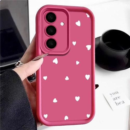 Phone Case For Smausng Galaxy A56 A36 A16 A05S A55 A35 A15 Cute Heart Soft Cover - Picture 17 of 20